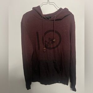 tentree Men's Maroon Hoodie Sweater